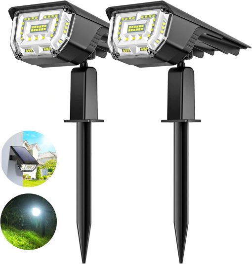 45 LEDs Cool White IP65 Spotlights for Garden featured