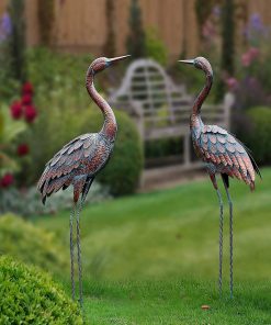 Outdoor Garden Crane Statues fig1