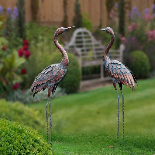 Outdoor Garden Crane Statues fig1