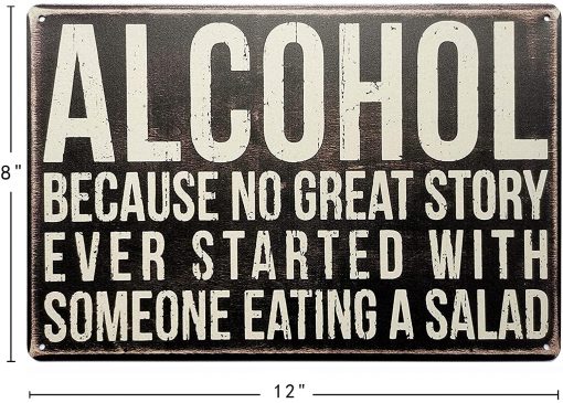 Unique Metal Alcohol Tin Sign fig1