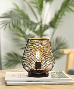 Vintage Design Metal Cage LED Lantern fig1